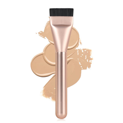 BEAUTYFACTOR Ultrathin Foundation Brush front view in rose gold