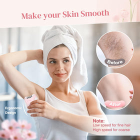 BEAUZMO Smooth Glide Epilator side view showing 36 tweezers