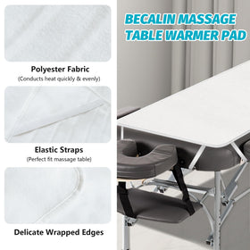 BECALIN Massage Table Warmer close-up of fabric texture