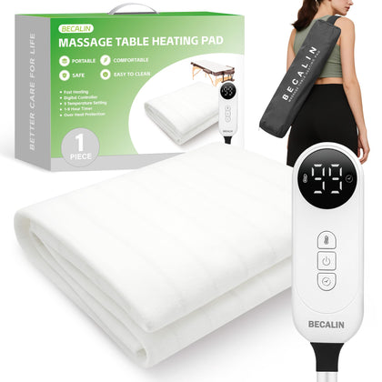 BECALIN Massage Table Warmer front view with digital controller