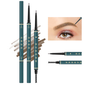 BECHY Thin Eyebrow Pencil Kit 3 Pcs in brown with spoolie brush