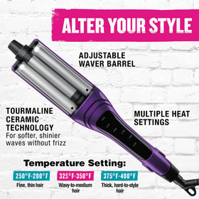 Bed Head A Wave We Go Adjustable Hair Waver with tangle-free swivel cord