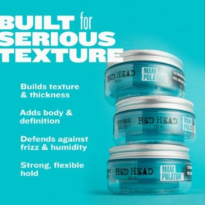 Bed Head Manipulator Hair Putty application on short hair