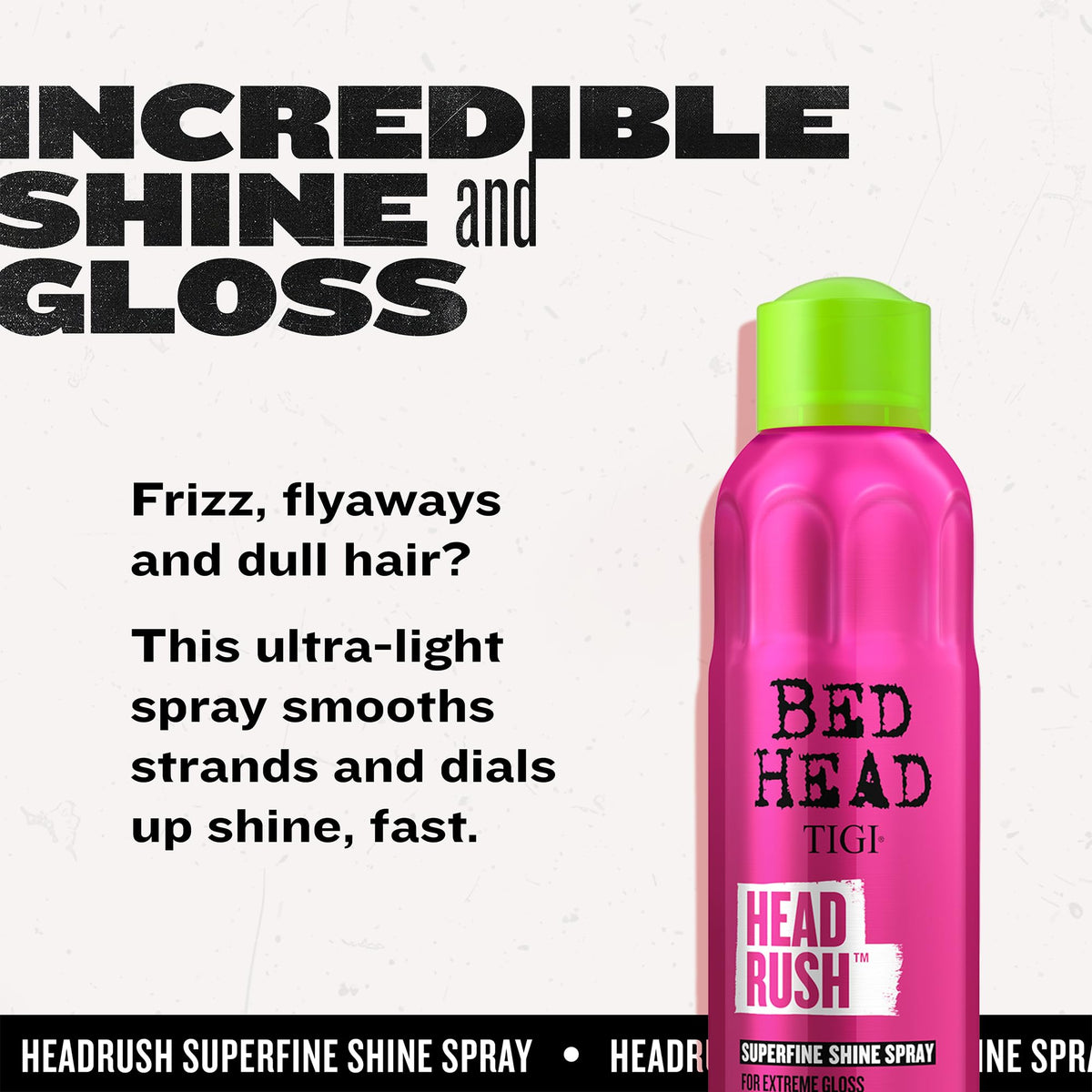 Bed Head Superfine Shine Spray 5.3 Oz side view