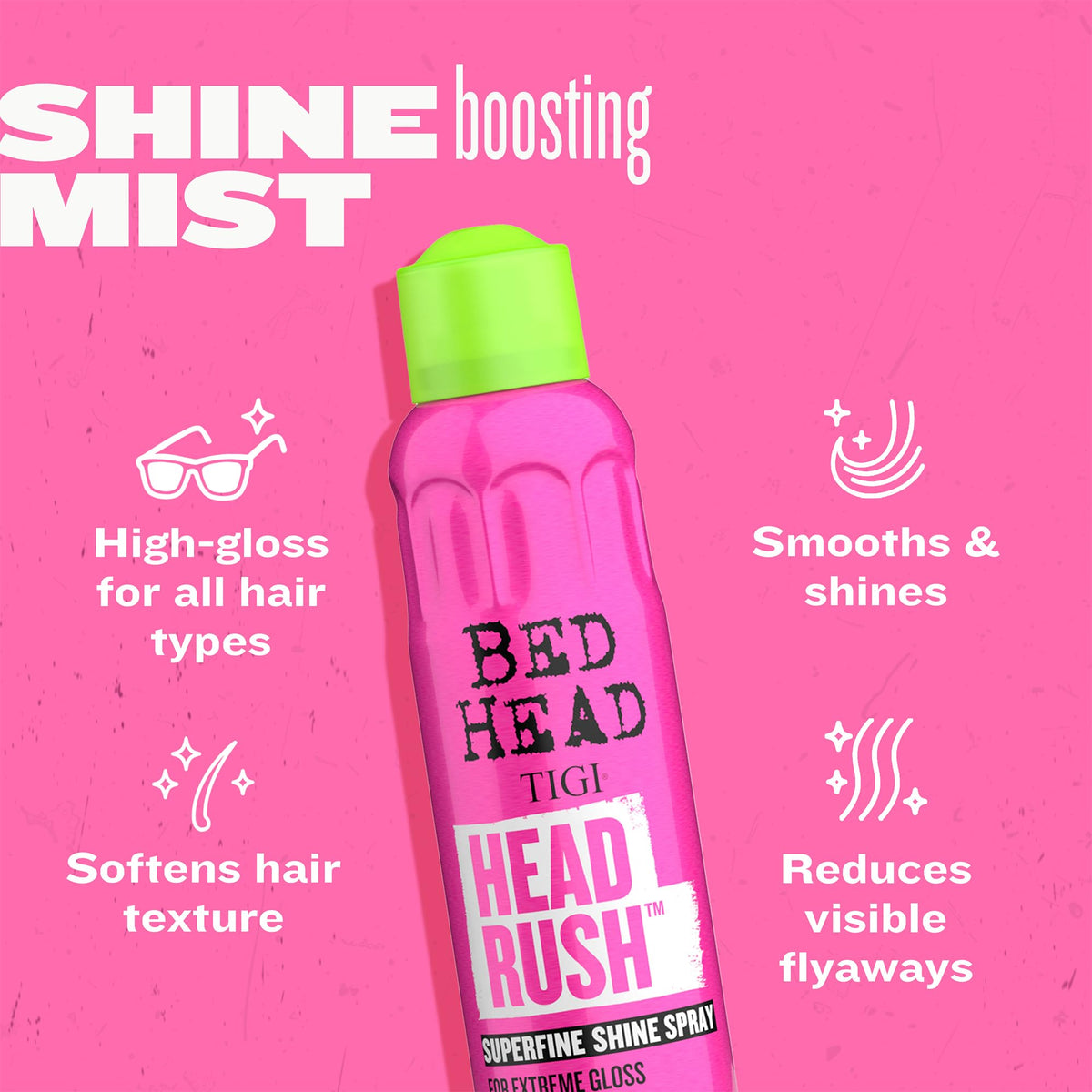 Bed Head Superfine Shine Spray in lifestyle setting