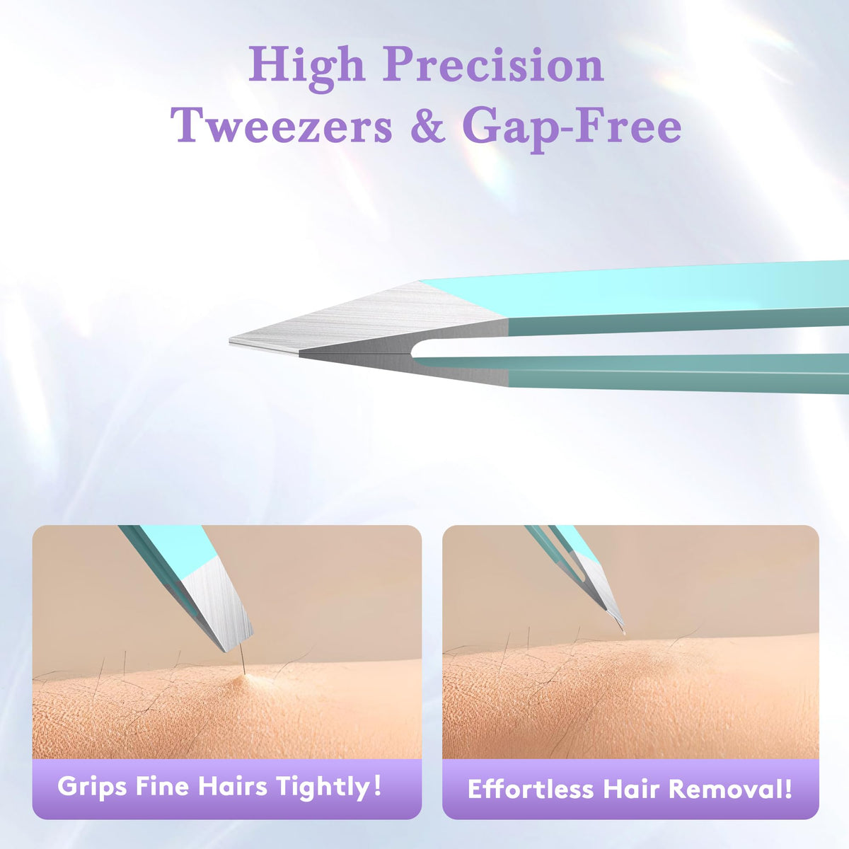 bedace tweezers showing flat and hook tips