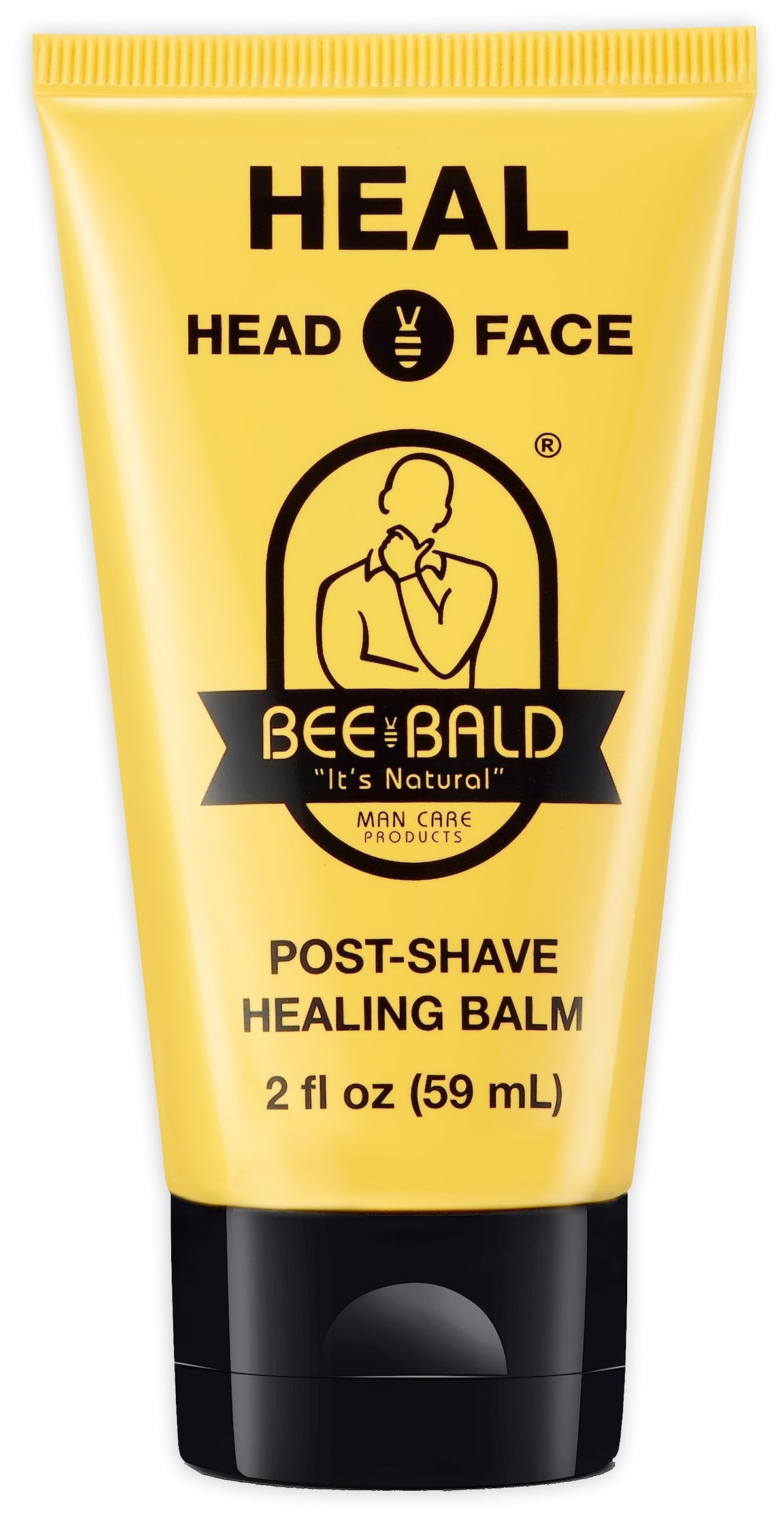 Bee Bald HEAL Aftershave Balm 2 fl oz front view
