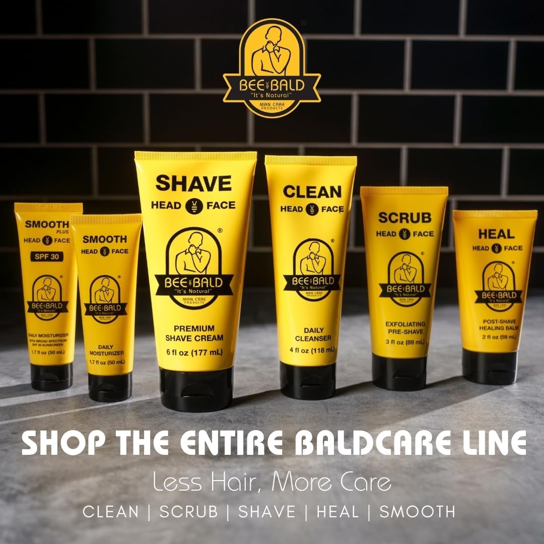 Bee Bald HEAL Aftershave Balm 2 pack displayed