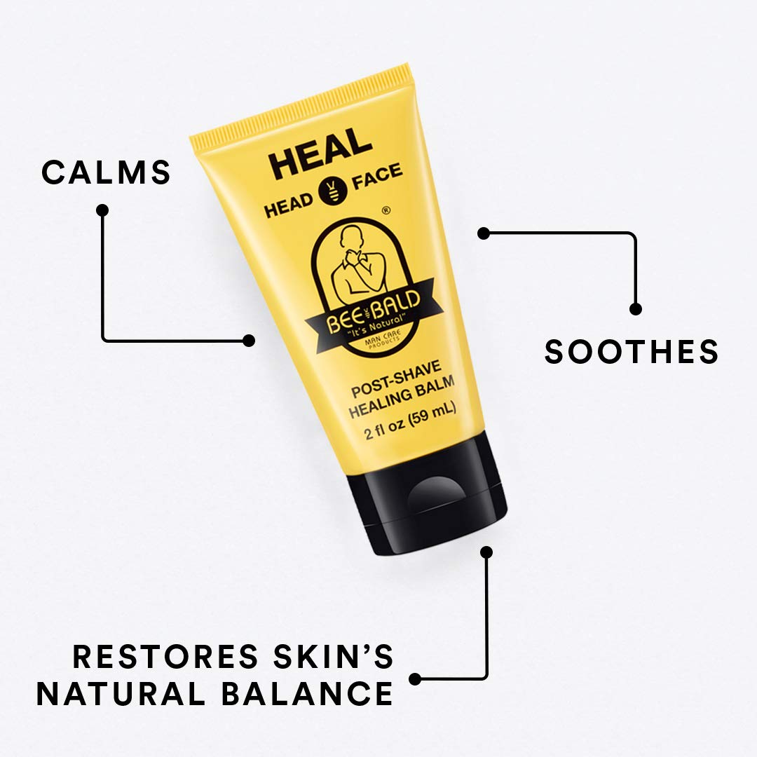 Bee Bald HEAL Aftershave Balm back view