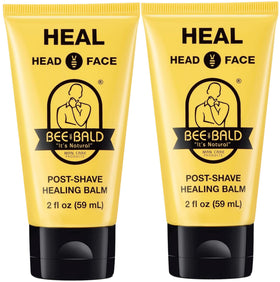 Bee Bald HEAL Aftershave Balm front view, 2 fl oz