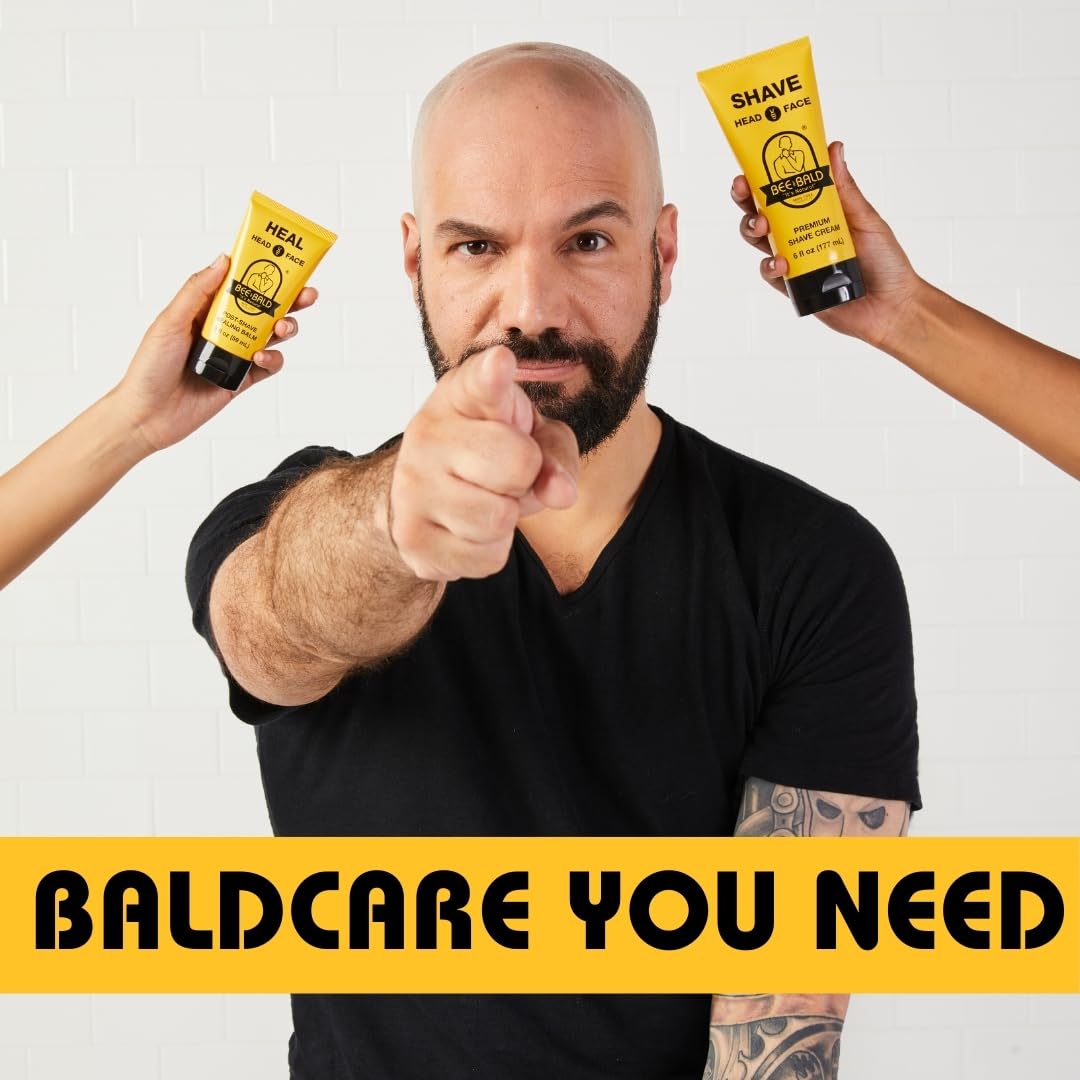 Bee Bald HEAL Aftershave Balm lifestyle scene