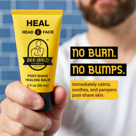 Bee Bald HEAL Aftershave Balm packaging side view