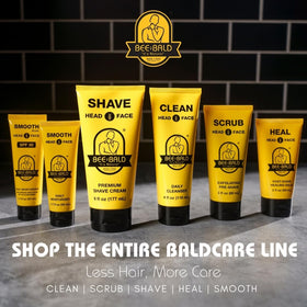Bee Bald HEAL Aftershave Balm texture on hand