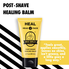 Bee Bald HEAL Aftershave Balm with ingredients