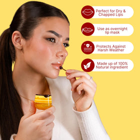 Bee Balm Original Lip Balm strawberry flavour side view