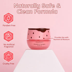 Bee Balm Original Lip Balm Strawberry lifestyle usage