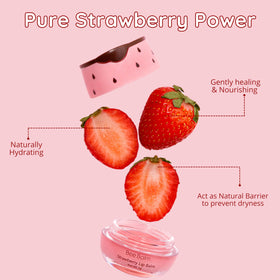 Bee Balm Original Lip Balm Strawberry opened