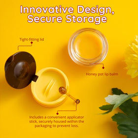 Bee Balm Original Lip Balm surrounded by natural ingredients