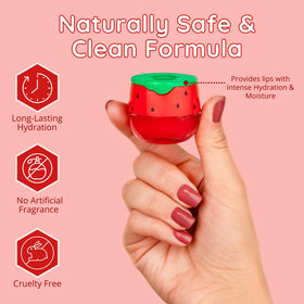 Bee Balm Original Lip Balm Watermelon texture close-up