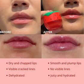 Bee Balm Original Lip Balm Watermelon with fresh watermelon slices