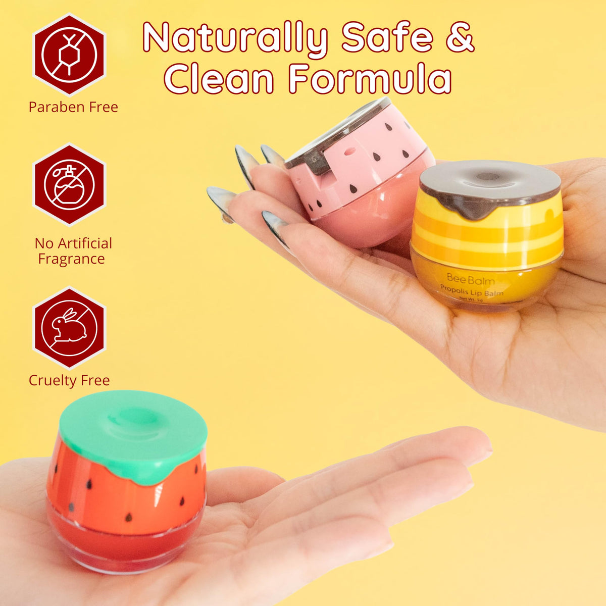 Bee Balm Original Lip Balm with peach flavour