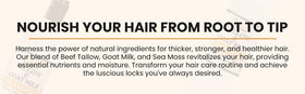 Beef Tallow & Goat Milk Shampoo and Conditioner Set open lid