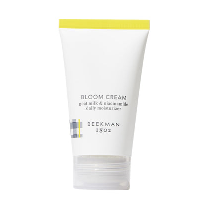 Beekman 1802 Bloom Cream Goat Milk Face Moisturiser tube front view