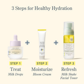 Beekman 1802 Bloom Cream Goat Milk Face Moisturizer 15 mL in a skincare routine