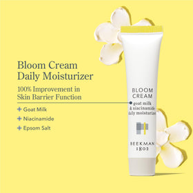 Beekman 1802 Bloom Cream Goat Milk Face Moisturizer 15 mL packaging