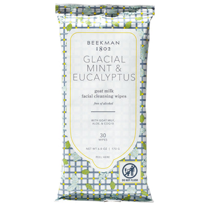Beekman 1802 Goat Milk Face Wipes 30 Count packaging front view