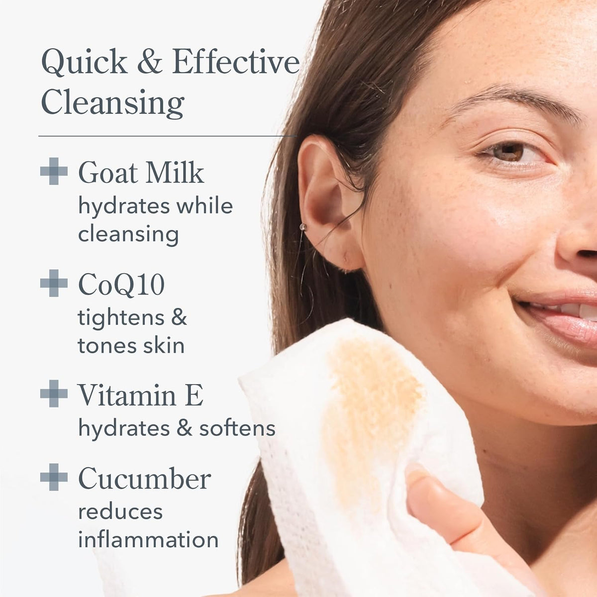 Beekman 1802 Goat Milk Face Wipes packaging details