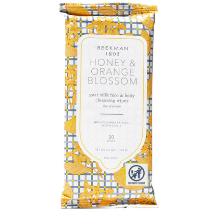 Beekman 1802 Goat Milk Face Wipes packaging front view
