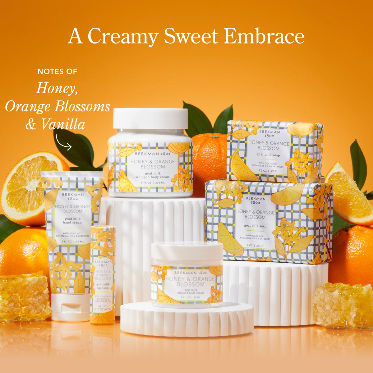 Beekman 1802 Goat Milk Hand Cream 2 oz with honey and orange blossom