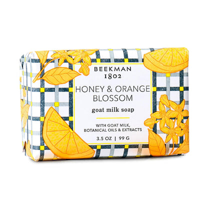 Beekman 1802 Goat Milk Soap Honey & Orange Blossom front view
