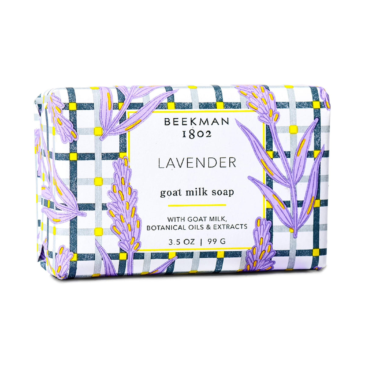 Beekman 1802 Goat Milk Soap Lavender front view