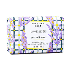 Beekman 1802 Goat Milk Soap Lavender front view