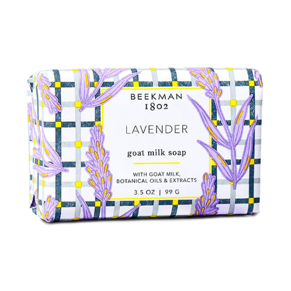 Beekman 1802 Goat Milk Soap Lavender front view