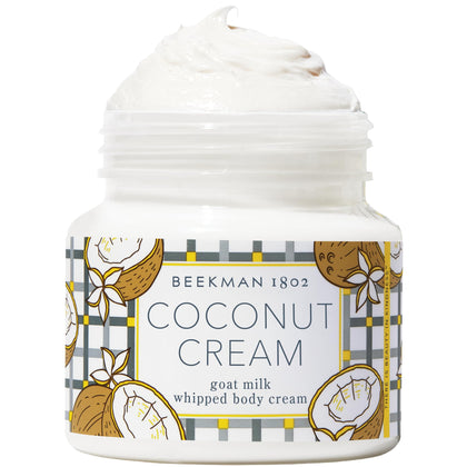 Beekman 1802 Goat Milk Whipped Body Cream Coconut Cream 8 oz front view