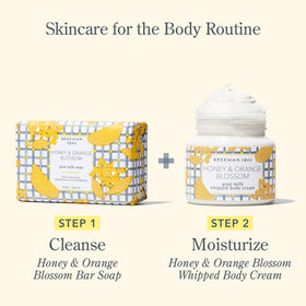 Beekman 1802 Goat Milk Whipped Body Cream Honey & Orange Blossom side view