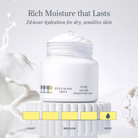 Beekman 1802 Goat Milk Whipped Body Cream in a lifestyle setting