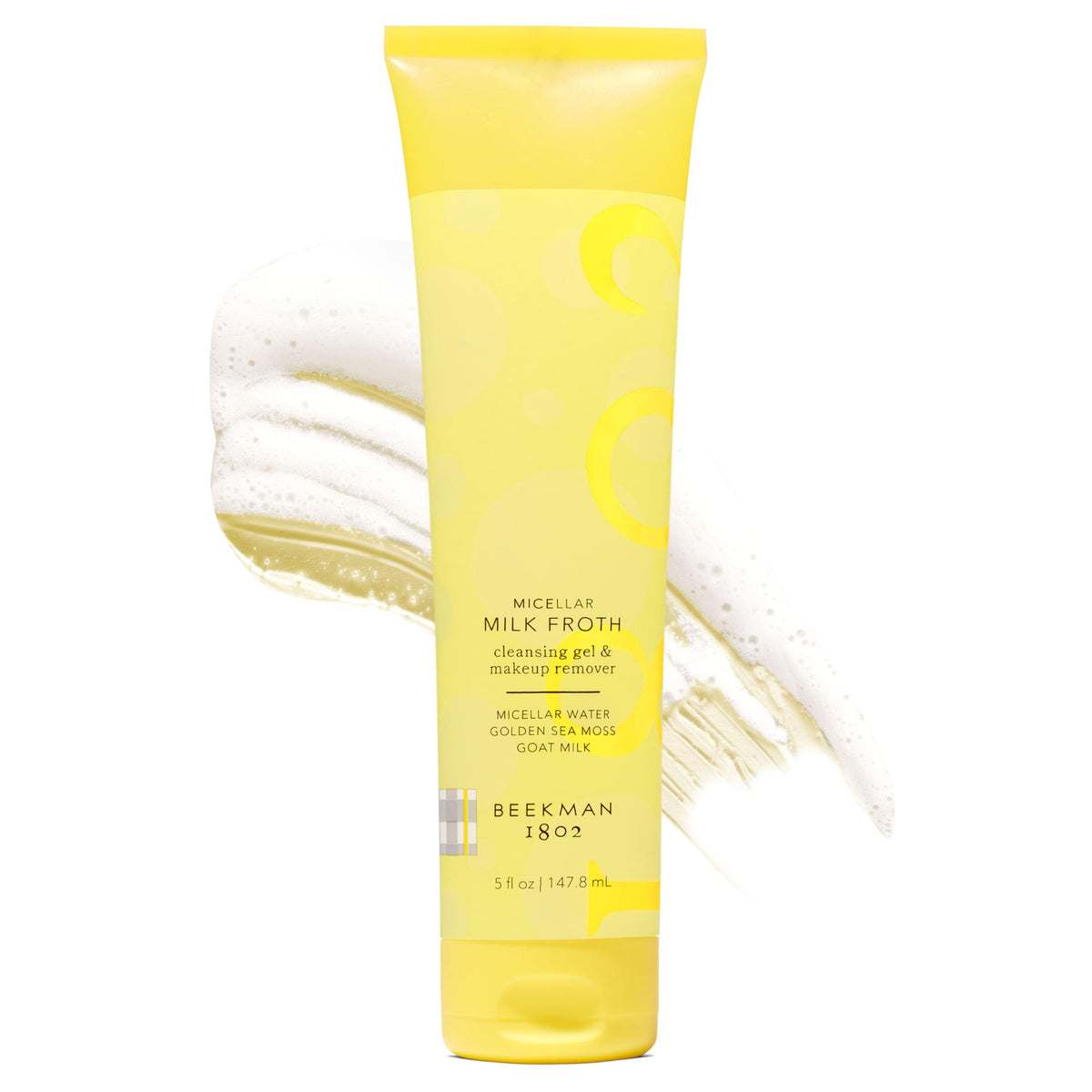 Beekman 1802 Micellar Milk Froth Face Wash 5 fl oz front view