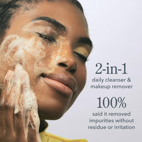 Beekman 1802 Micellar Milk Froth Face Wash application on skin