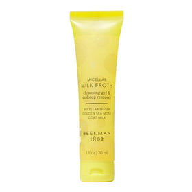 Beekman 1802 Micellar Milk Froth Face Wash front view with packaging