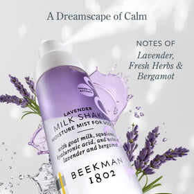 Beekman 1802 Milk Shake Body Mist Lavender 4.7 fl oz packaging