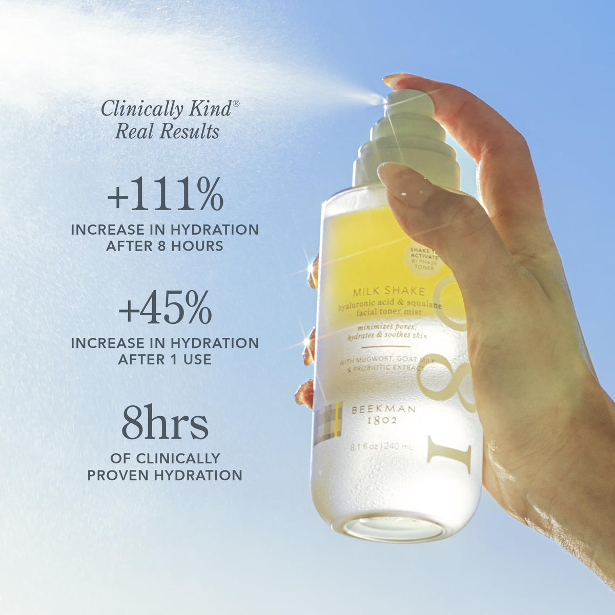 Beekman 1802 Milk Shake Hydrating Face Mist close-up of nozzle