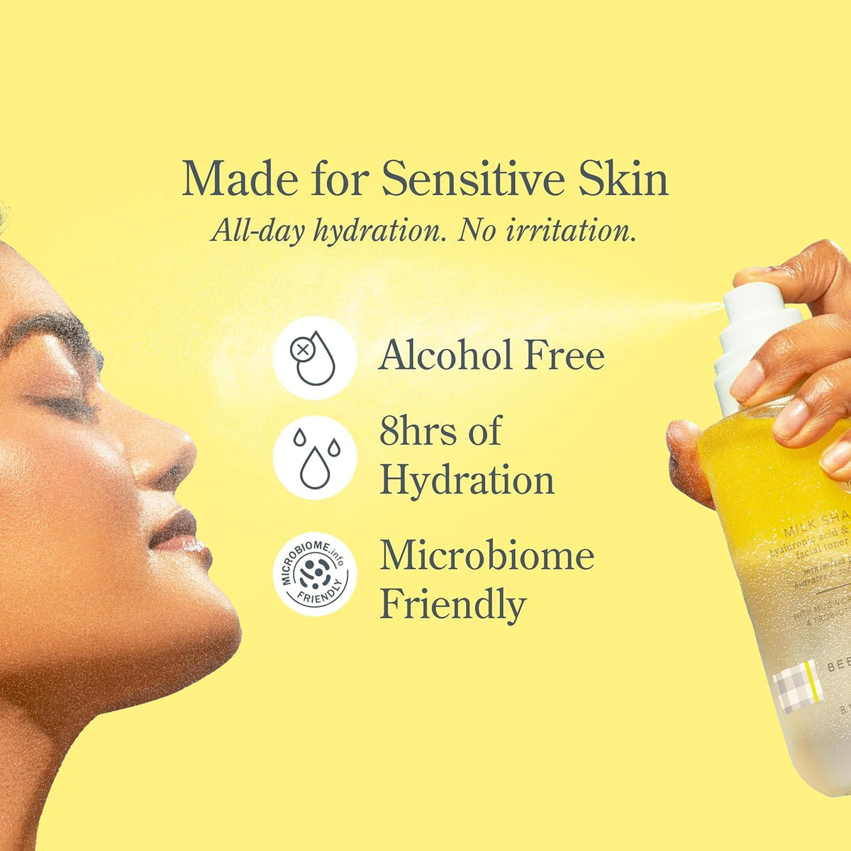 Beekman 1802 Milk Shake Hydrating Face Mist packaging