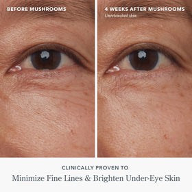 Beekman 1802 Mushroom Goat Milk Eye Cream application on skin