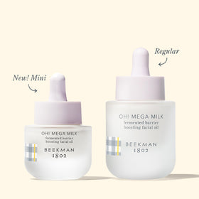 Beekman 1802 Oh! Mega Milky Facial Oil Serum 0.5 fl oz size comparison