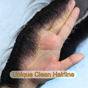 BEEOS 13x4 Lace Frontal showing lace texture