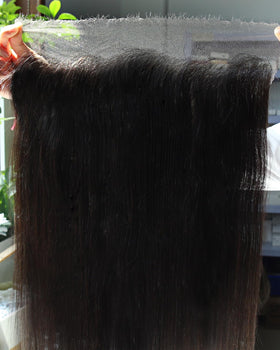 BEEOS 13x6 HD Lace Frontal Piece showing pre-plucked hairline